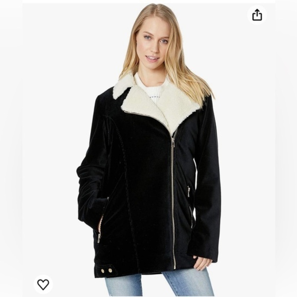 Show me your Mumu coat. Black shearling and corduroy  great condition.